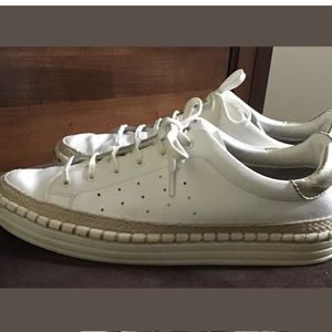 Sam elderman kavi white leather jute lace up 8